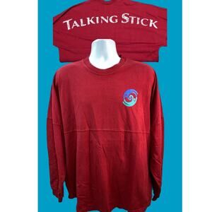 Spirit Jersey Mens Size XLarge Red & White 100% Cotton Jersey Talking Stick